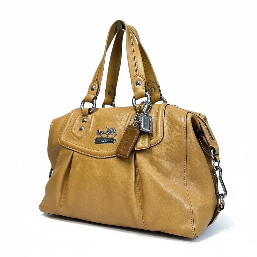 Coach Mustard Yellow Leather Satchel